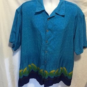 Maluku The Spice Island Mens Sz L Button Up Shirt